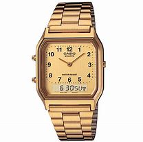 Image result for Casio Gold Analog