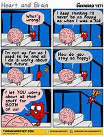 Image result for Heart Abd Brain Memes