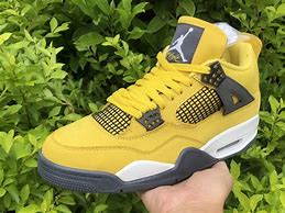 Image result for Yellow Jordan 4S