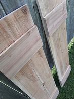 Image result for Unfinished Wood Shutters Exterior