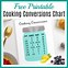 Image result for Cooking Conversions Sheet