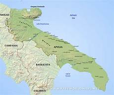 apulia bari apulia physical map apulia bari apulia physical map