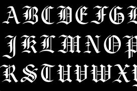 Image result for Old English Font O
