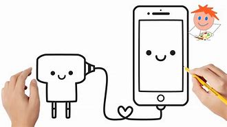 Image result for iPhone Charger Face Drawing