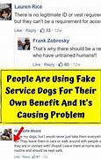 Image result for Fake Service Dog Meme