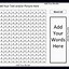 Image result for Printable Blank Word Search Grid