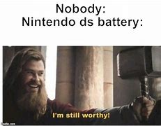 Image result for DS Battery Memes