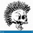 Image result for Punk Rock Skull Stencil