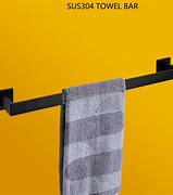 Image result for Black Bathroom Towel Bars