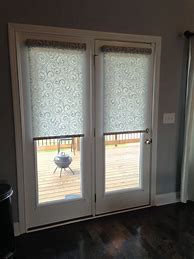 Image result for Roller Shades for French Doors