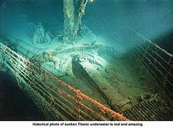 Image result for Real Sunken Titanic