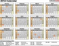 Image result for 2014 Calendar with Holidays Full Year