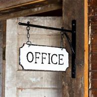 Image result for Hanging Office. Sign