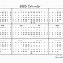 Image result for 2025 Year Calendar Printable PDF