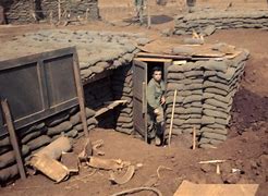 Image result for Vietnam Sandbag Bunkers