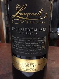 Image result for Langmeil Shiraz The Freedom 1843