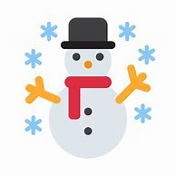 Image result for Winter Snowman Emoji