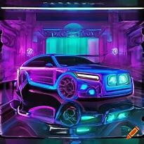 Image result for Neon Futrue Car