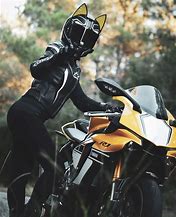 Image result for Anime Girl Motorcycle Helmet