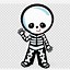 Image result for Cartoon Skeleton Cut Out