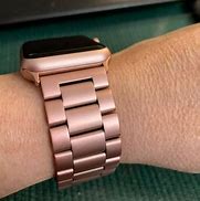 Image result for Stainless Steel Rose Gold iPhone Watch Bands