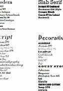 Image result for Different Word Fonts Styles