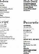 Image result for Word Fonts