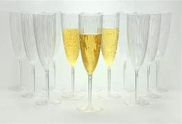 Image result for Burgundy Plastic Champagne Flutes