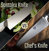 Image result for Santoku vs Chef Knife