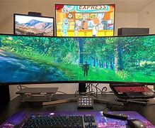 Image result for 3/4 Inch Curved Monitor