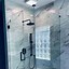 Image result for Glass Shower Doors with Pony Wall