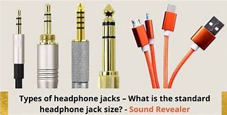 Image result for Different Size Headphone Jacks