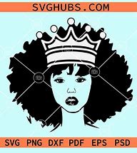 Image result for Black Woman with Crown SVG