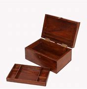 Image result for Simple Wooden Jewellery Box with Mirror