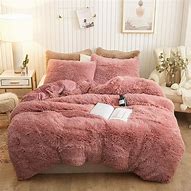 Image result for Pink Fluffy Comforter Set