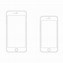 Image result for iPhone 8 Outline Template