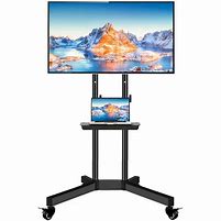 Image result for Rolling TV Cart Stable Swivel