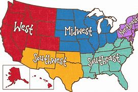 Image result for USA Map 8 Regions