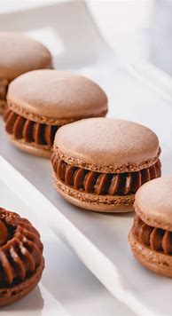 Image result for Chocolate Macarons