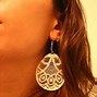 Image result for White and Green Lace Earrings