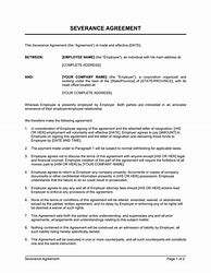 Image result for Severance Package Agreement