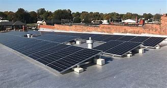 Image result for Commercial Flat Roof Solar Panels