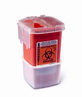 Image result for Red Sharps Container 1 Quart