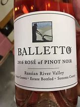 Balletto Pinot Noir Rose 的图像结果