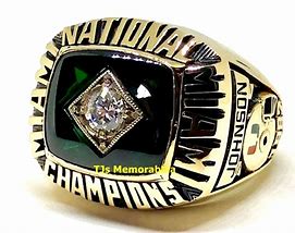 Image result for Miami National Championship Ring
