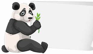 Image result for Cute Panda Holding Sign SVG