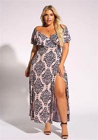 Image result for Maxi Wrap Dress Plus Size