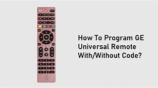 Image result for Program GE Universal Remote