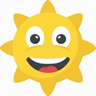 Image result for Smiling Sunshine Emoji