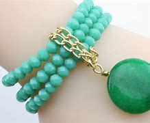 Image result for Green Bead Bracelet